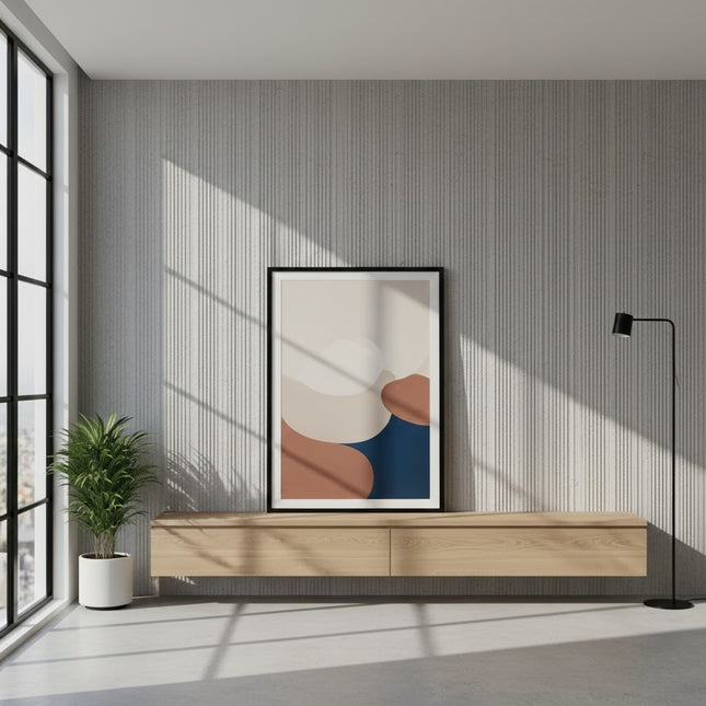 Wall Panel FINE LINE STONE BOARD — decorative acoustic wall panel, sound absorption by RODESIGNE