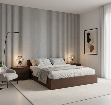 Wall Panel SQUARE LINE STONE — decorative acoustic wall panel, sound absorption by RODESIGNE
