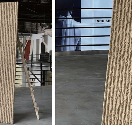 Panel ROUND LINE STONE — decorative acoustic wall panel, sound absorption by RODESIGNE