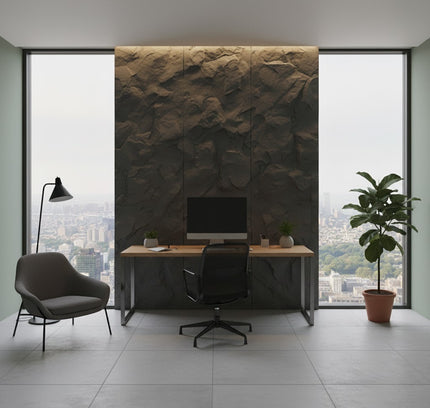 Panel ROCK WALL SG — decorative acoustic wall panel, sound absorption by RODESIGNE