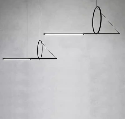 Designer Pendant Light CERCLE ET TRAIT — modern pendant light, custom designer lighting by RODESIGNE