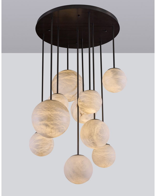 Chandelier PLASSID — designer chandelier, custom lighting by RODESIGNE