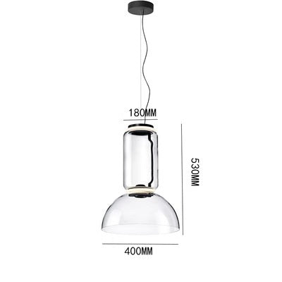 Pendant lamp KRUKKE by Rodesigne — glass modern pendant light, custom designer lighting by RODESIGNE