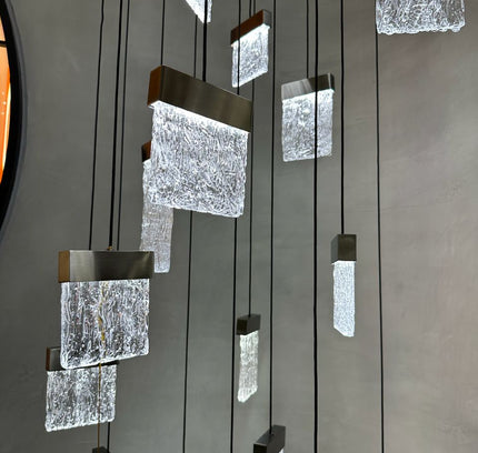 Chandelier PIERRE by Rodesigne — bronze designer chandelier, custom lighting by RODESIGNE
