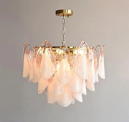 Chandelier MALANA by RODESIGNE, 50 × 45 cm, Pink