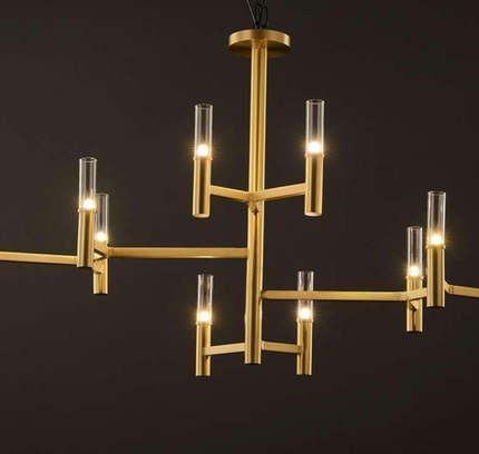 Chandelier TABULARE — designer chandelier, custom lighting by RODESIGNE