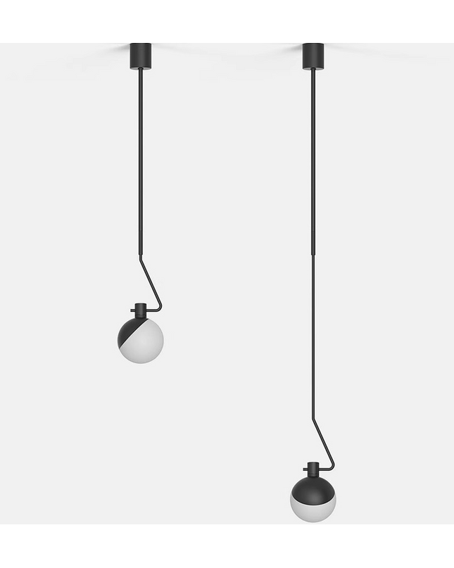 Pendant Light ROY — glass modern pendant light, custom designer lighting by RODESIGNE