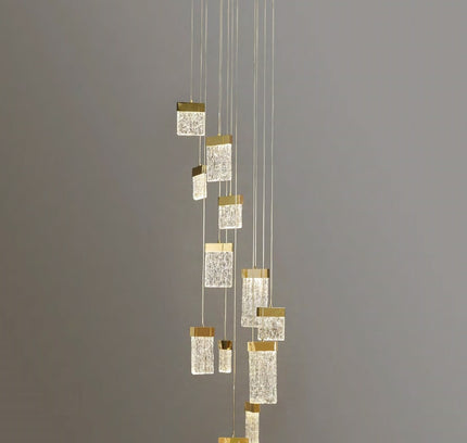 Chandelier QUASCADRE — designer chandelier, custom lighting by RODESIGNE