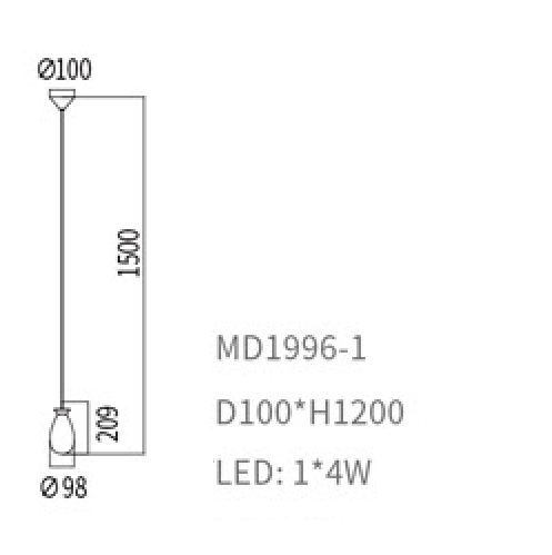 Pendant lamp BASSADY by Rodesigne