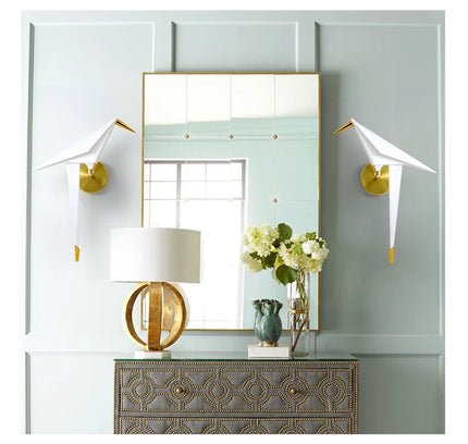 Wall Sconce BIRDY PEARCH — brass wall sconce lamp, designer lighting by RODESIGNE