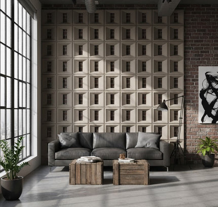 Panel LONG LATTICE — decorative acoustic wall panel, sound absorption by RODESIGNE