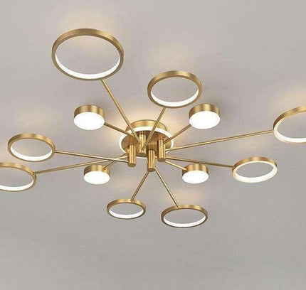 Сeiling lamp TONA by Rodesigne — brass designer piece by RODESIGNE
