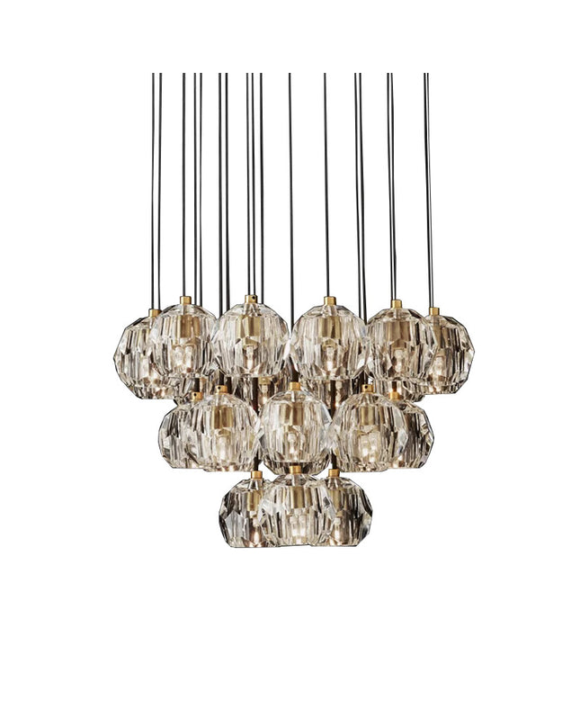 Chandelier DENOLIA SKOP by Rodesigne — brass designer chandelier, custom lighting by RODESIGNE