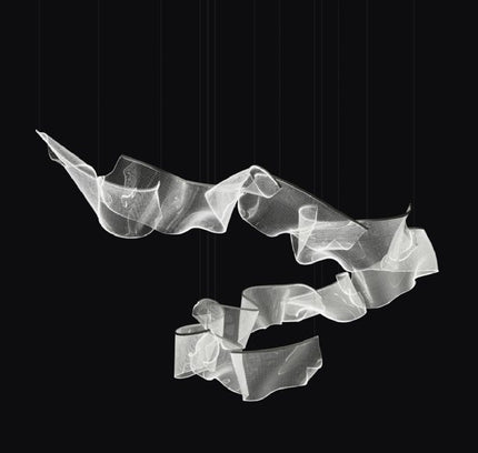 Pendant lamp PAPALLONA by Rodesigne — glass modern pendant light, custom designer lighting by RODESIGNE