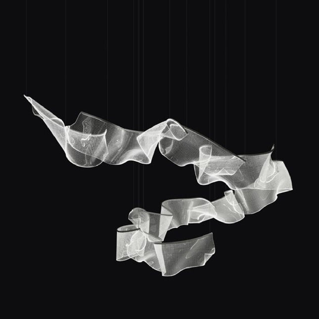 Pendant lamp PAPALLONA by Rodesigne — glass modern pendant light, custom designer lighting by RODESIGNE