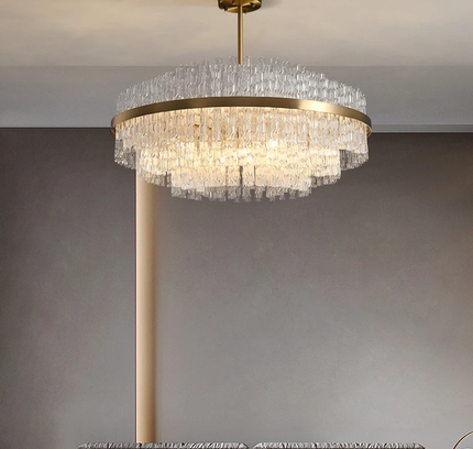 Chandelier HARTEX by Rodesigne — brass designer chandelier, custom lighting by RODESIGNE
