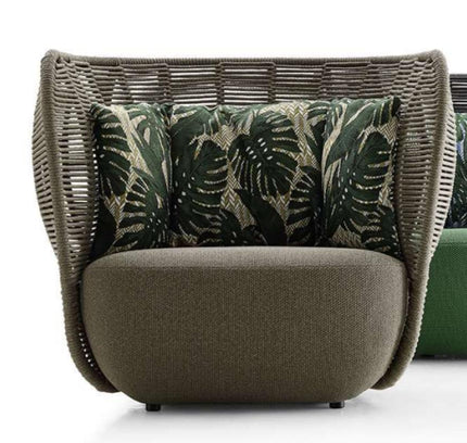 Single Sofa SCOGLIO Outdoor - Dark Grey / Light Grey