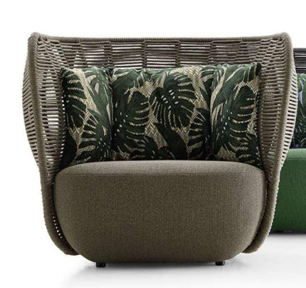 Single Sofa SCOGLIO Outdoor - Dark Grey / Dark Grey