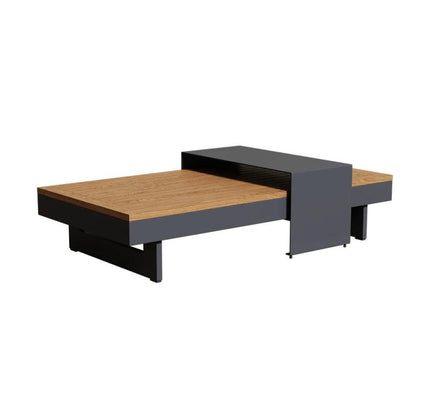 Coffee Table RIVA Outdoor - Aluminium Teak