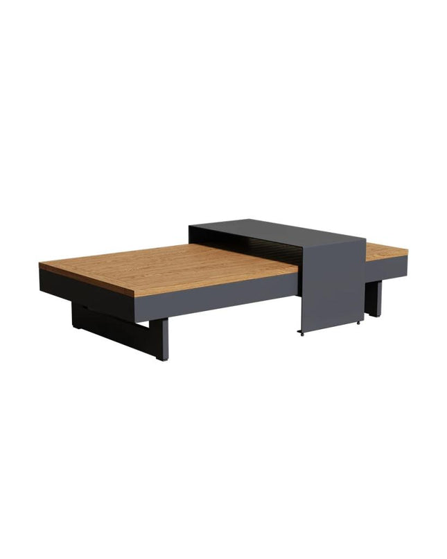Coffee Table RIVA Outdoor - Aluminium Teak