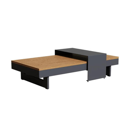 Coffee Table RIVA Outdoor - Aluminium Teak