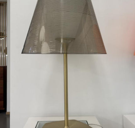 Table Lamp LUME - Brass Smoky Grey