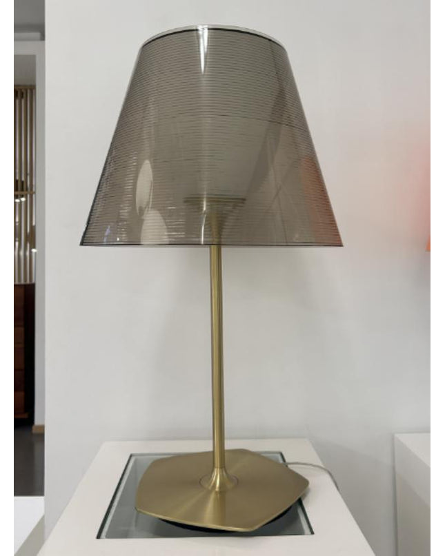 Table Lamp LUME - Brass Smoky Grey