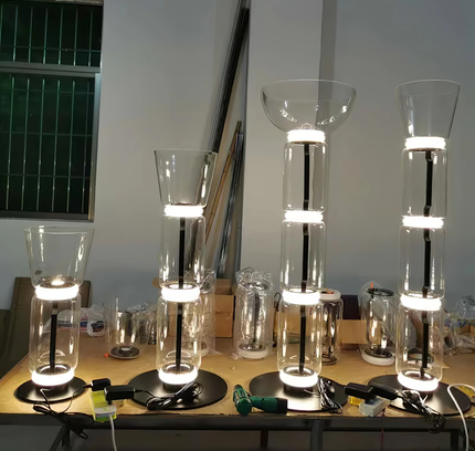 Floor lamp KRUKKE by Rodesigne — glass designer floor lamp by RODESIGNE