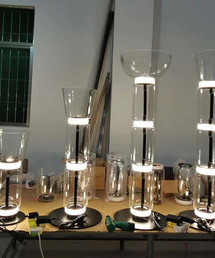 Floor lamp KRUKKE by Rodesigne — glass designer floor lamp by RODESIGNE