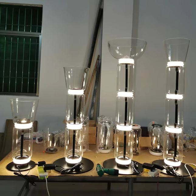 Floor lamp KRUKKE by Rodesigne — glass designer floor lamp by RODESIGNE
