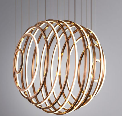 Chandelier AERRONDO — designer chandelier, custom lighting by RODESIGNE
