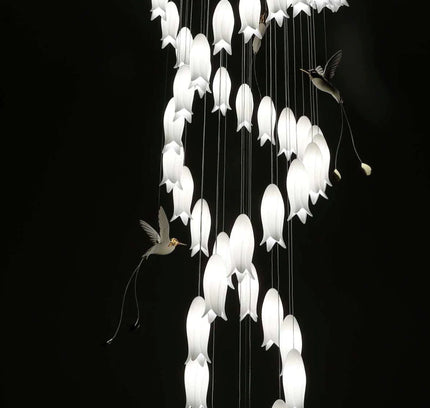Chandelier FLOWERS&BIRDS by Rodesigne