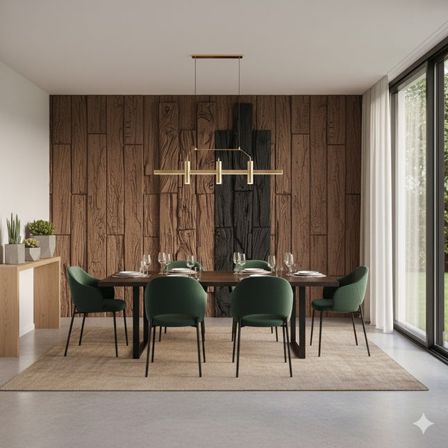 Panel OLD WOOD-STRIPS — decorative acoustic wall panel, sound absorption by RODESIGNE