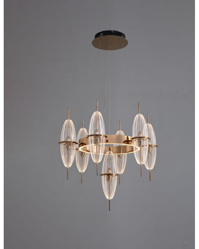 Chandelier HENDREX CIRCLE — designer chandelier, custom lighting by RODESIGNE
