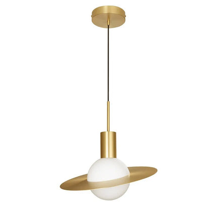Pendant lamp SATURNE by Rodesigne — brass modern pendant light, custom designer lighting by RODESIGNE