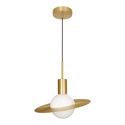 Pendant lamp SATURNE by Rodesigne — brass modern pendant light, custom designer lighting by RODESIGNE