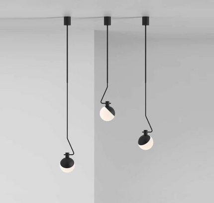 Pendant Light ROY — glass modern pendant light, custom designer lighting by RODESIGNE
