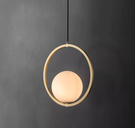 Pendant Light HOOP CIRCLE — modern pendant light, custom designer lighting by RODESIGNE