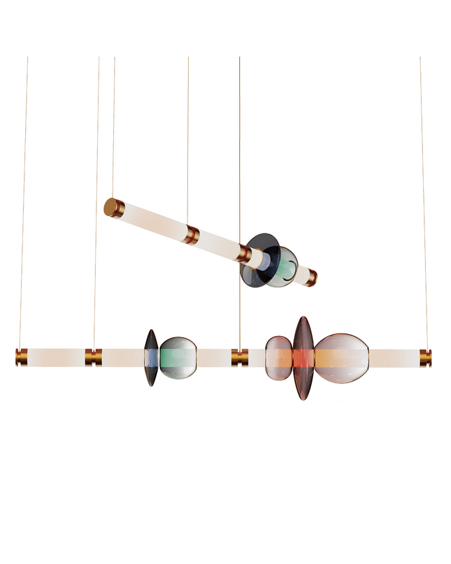 Chandelier VARETA by Rodesigne — bronze designer chandelier, custom lighting by RODESIGNE