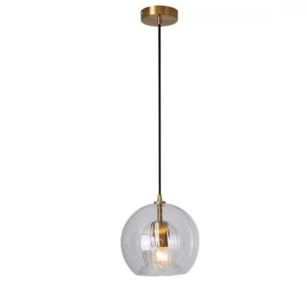 Pendant Light PLEATED CRYSTAL — glass modern pendant light, custom designer lighting by RODESIGNE