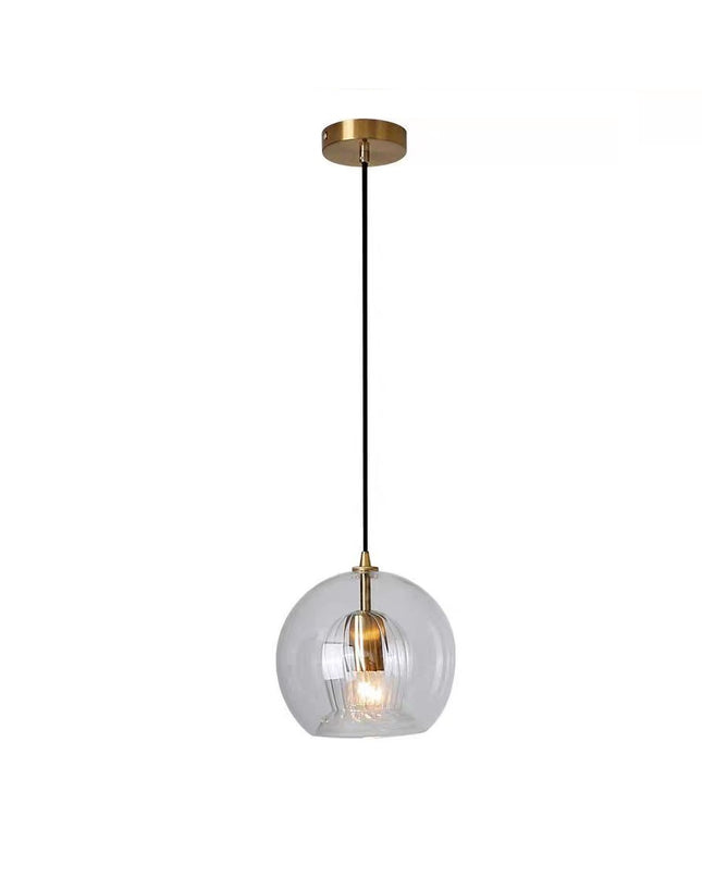 Pendant Light PLEATED CRYSTAL — glass modern pendant light, custom designer lighting by RODESIGNE