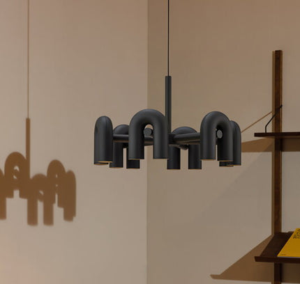 Chandelier BIGODINI — designer chandelier, custom lighting by RODESIGNE