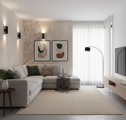Wall Panel STREAM LIME STONE — decorative acoustic wall panel, sound absorption by RODESIGNE