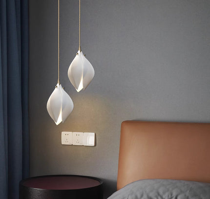 Pendant lamp MAGNOLIA FLOWER by Rodesigne — brass modern pendant light, custom designer lighting by RODESIGNE
