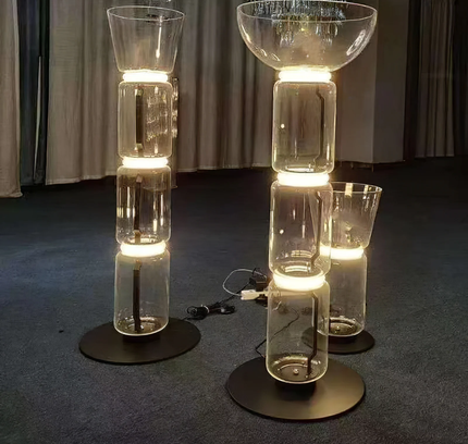 Floor lamp KRUKKE by Rodesigne — glass designer floor lamp by RODESIGNE