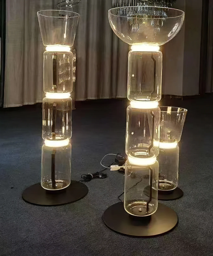 Floor lamp KRUKKE by Rodesigne — glass designer floor lamp by RODESIGNE