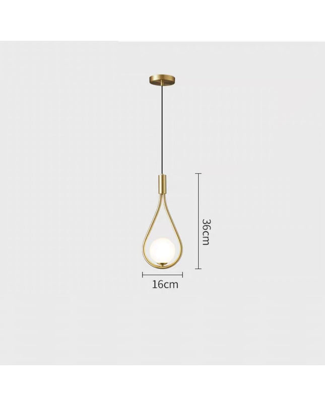 Pendant Light CURVELUX — modern pendant light, custom designer lighting by RODESIGNE