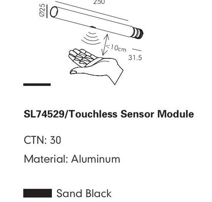 Sensor Connector Module GUBBIO-04 — track lighting accessory, technical lighting by RODESIGNE