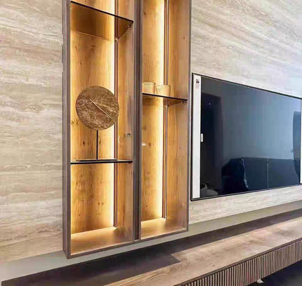Wall Panel ITALIAN TRAVERTINE — decorative acoustic wall panel, sound absorption by RODESIGNE