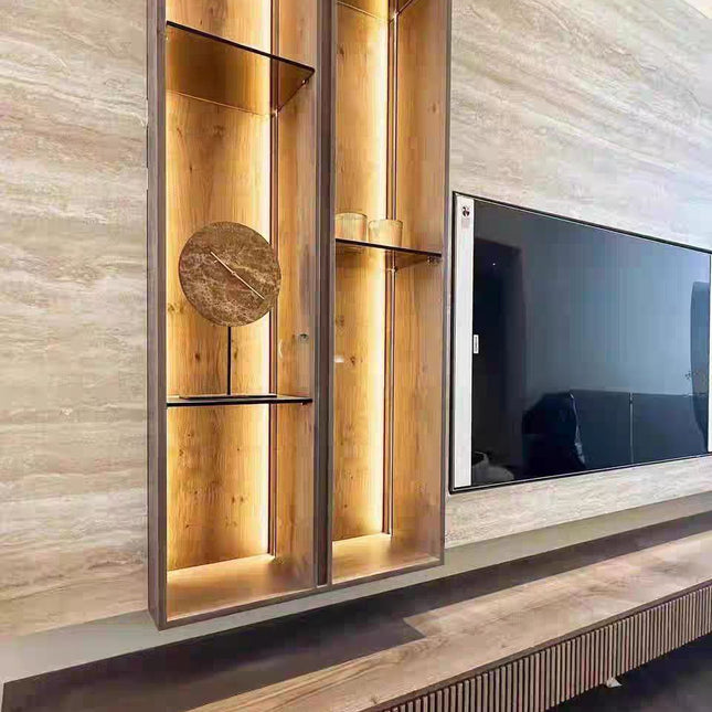 Wall Panel ITALIAN TRAVERTINE — decorative acoustic wall panel, sound absorption by RODESIGNE